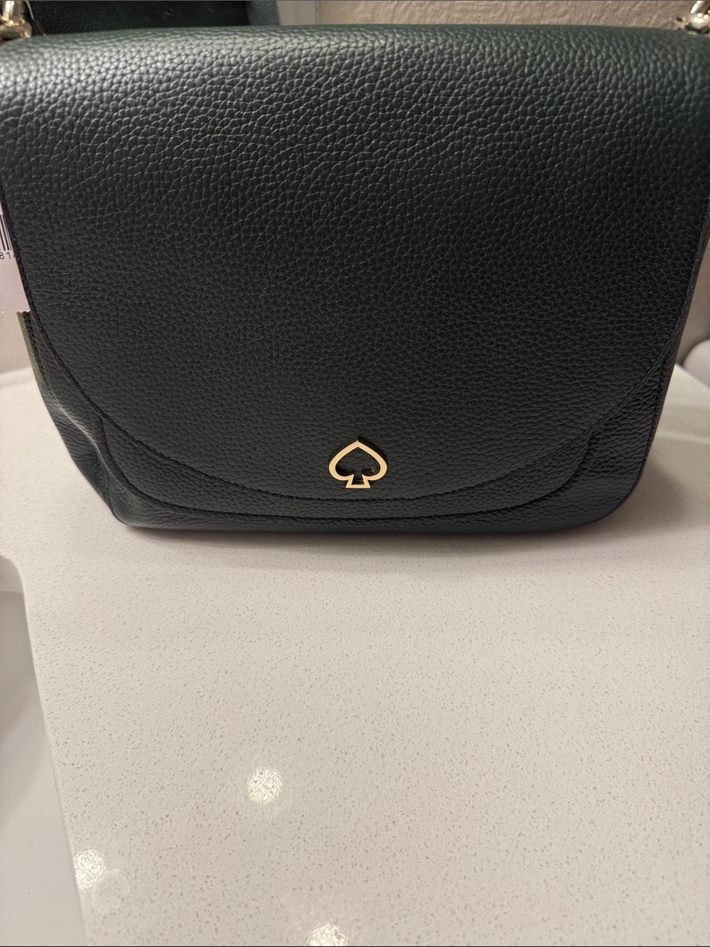 Kate Spade Kailee Medium Flap Crossbody Evergreen Pebbled Leather NWT Rare Green - Picture 5 of 14